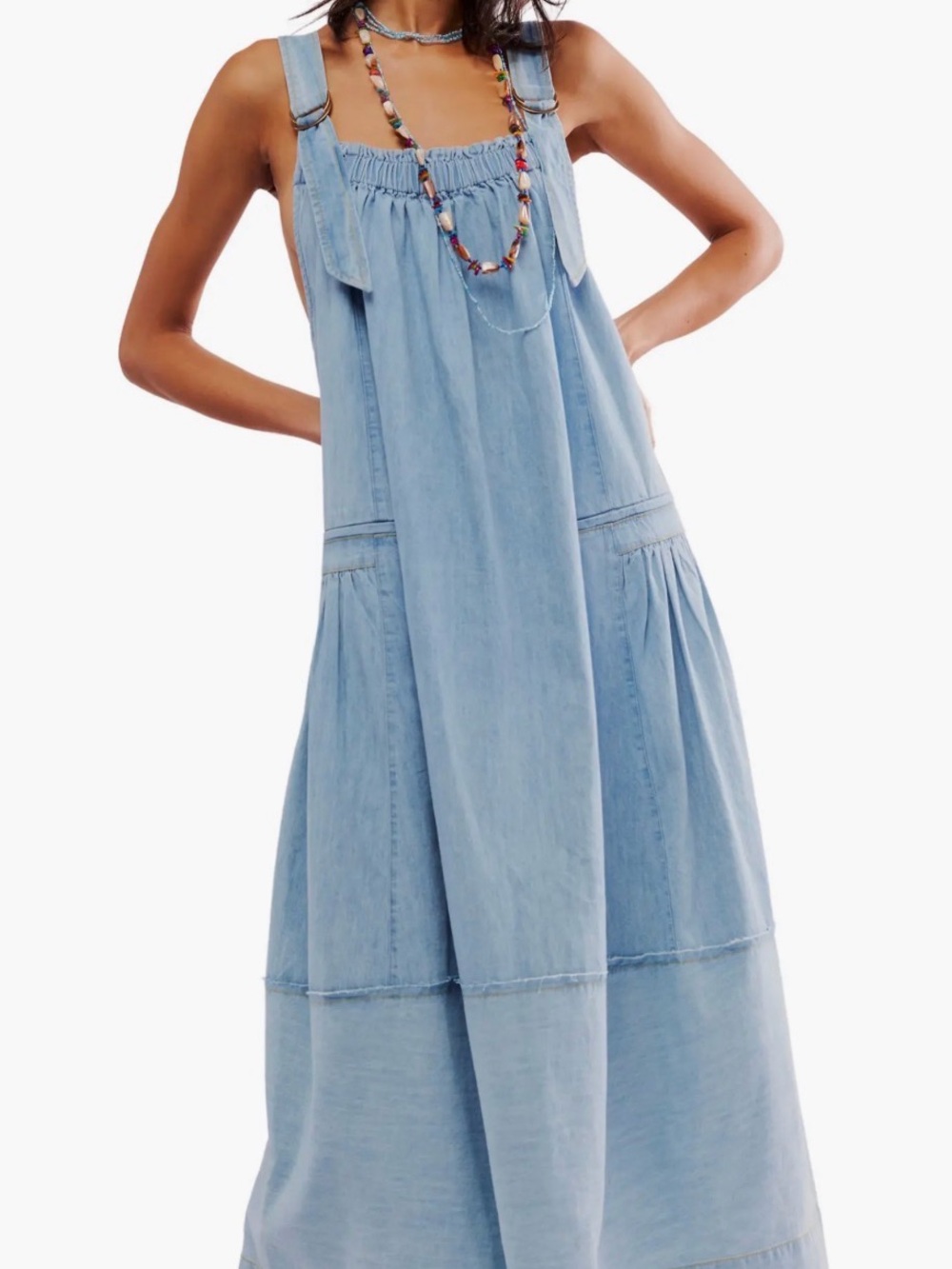 Free people Machu barrel Dress with Adjustable Straps